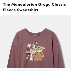 Torrid Grogu Classic Fleece Sweatshirt in Purple